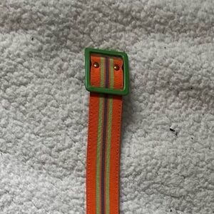 Apt. 9 Multi-Colored Striped Belt with Colorful Buckle Vintage